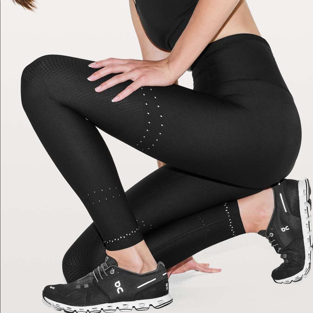 Lululemon Black Zoned In Tight
